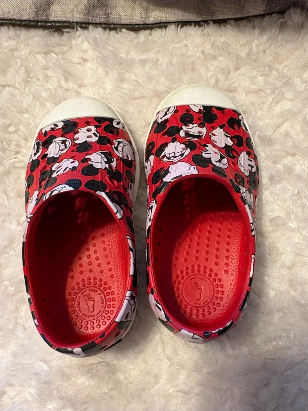 Native Red Mickey Slip on Shoes Toddler 7 C7